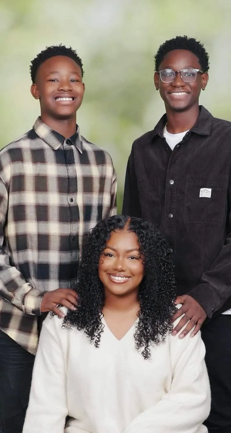 Ashlee Young with her sons